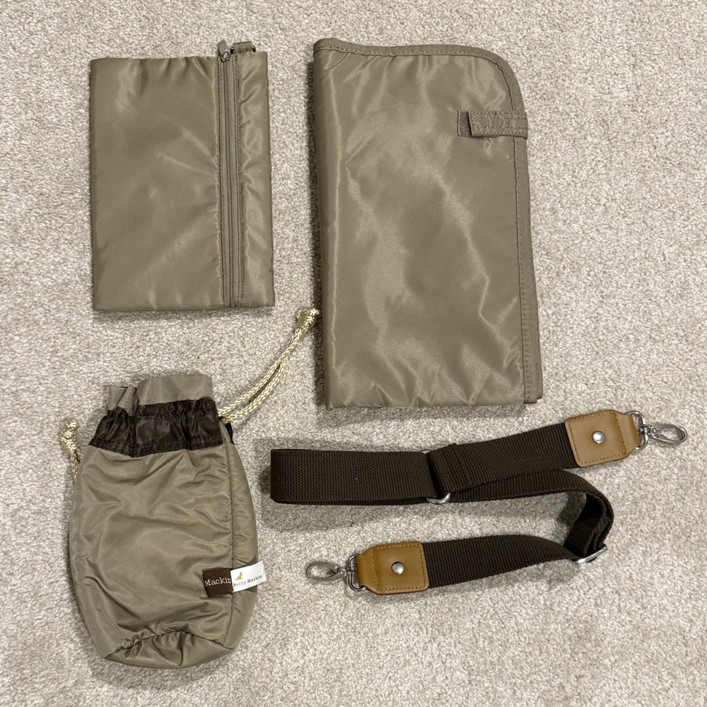 Brown and Tan Perry Mackin Zoey diaper bag NWOT - Picture 9 of 10
